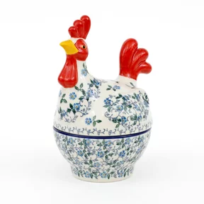Pojemnik kogut D61 h-20,5 cm <br> 2089X Niezapominajki